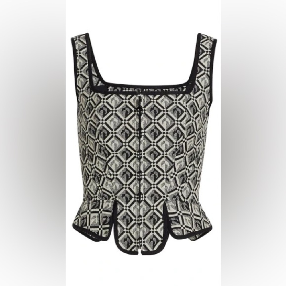 Marine Serre corset top